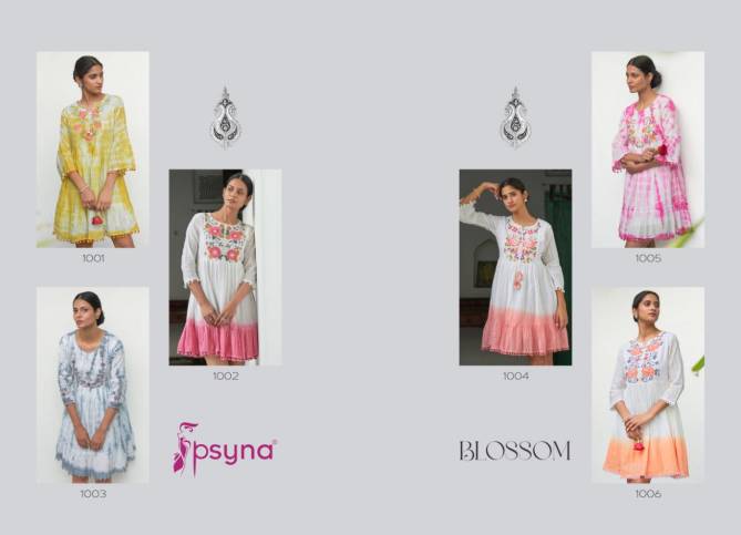 Psyna Blossom New Designer Stylish Party Wear Western Frock Collection